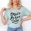 Simply Sage Market Women's Crazy Plant Lady Cursive Short Sleeve Graphic Tee - 2 of 3