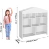Children's Bookcase, House Shape Shelf, Children's Shelf, Storage Shelf for Children, Children's Room Shelf with 4 Levels, Toy Organiser - 2 of 4