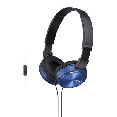 Photo 1 of Sony MDR-ZX310AP ZX Series Wired On-Ear Headphones with Mic - Blue