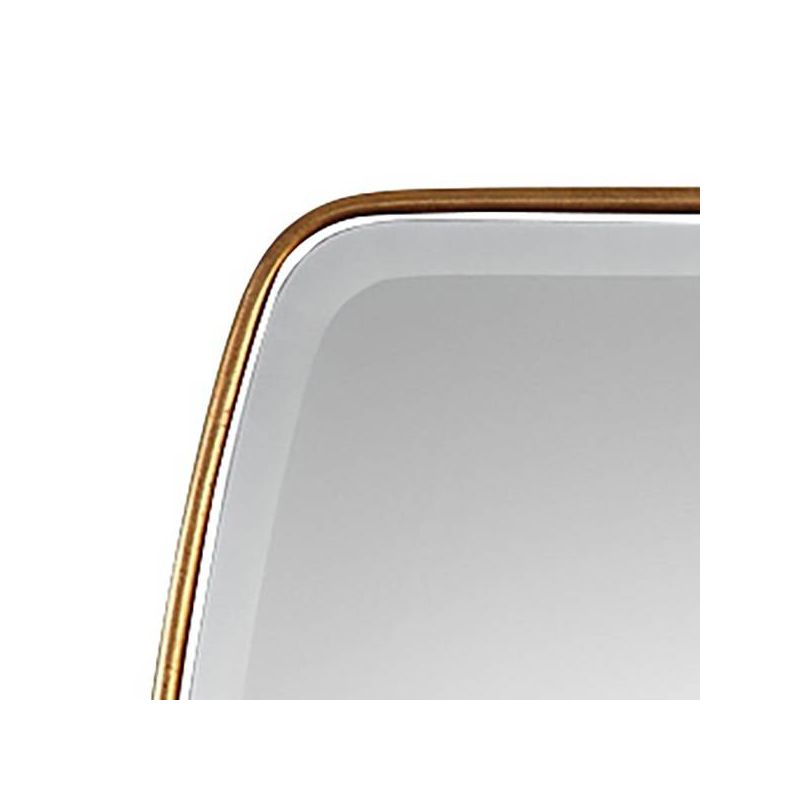 Uttermost Round Rectangular Vanity Accent Wall Mirror Modern Edge Beveled Gold Frame 21" Wide for Bathroom Bedroom Living Room, 4 of 5