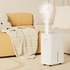 Topteng 25 Pint Portable Dehumidifier for Home & Basement: 24-Hour Timer,Auto and Manual Drain,Intelligent Humidity Control,White - 2 of 4
