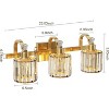 Crystal Bathroom Vanity Light， Modern Bathroom Vanity Light Fixtures Over Mirror Modern Crystal Vanity Lighting - 4 of 4