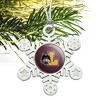 Loyola University Chicago Primary Logo Metal Snowflake Christmas Tree Holiday Ornament - 2 of 3