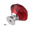 Unique Bargains Zinc Alloy Crystal Diamond Shaped Knobs Drawer with Screw 12 Pcs - 3 of 3