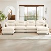 DOMETOUR Modular Sectional U Shaped Couch With Ottoman,Soft Chenille Fabric Tufted Cushion Backrest Design for Bedrooms Living Rooms - 2 of 4