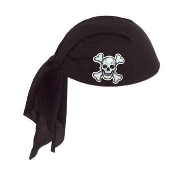 Beistle Pirate Scarf Hat One Size Black 60752-BK