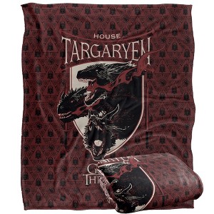 Game of Thrones House Targaryen Officially Licensed Silky Touch Super Soft Throw Blanket 50" x 60" - 1 of 4