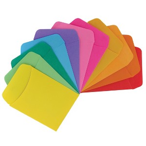 Hygloss Bright Library Pocket, Assorted Colors, Pack of 300 - 1 of 3