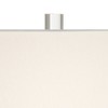 360 Lighting 29" Tall Rectangular Modern End Table Lamp Mirrored Glass Finish Metal Single Off-White Shade Living Room Bedroom Bedside Nightstand - 3 of 4