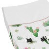 Sweet Jojo Designs Girl Changing Pad Cover Cactus Floral Green Pink and White - 3 of 4