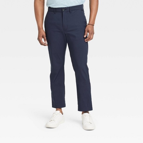 Men's Slim Fit Tech Chino Pants - Goodfellow & Co™ Midnight Blue