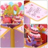 Unique Bargains Thickened Paper 3D Funny Women Gift Greeting Card - 4 of 4