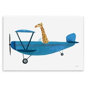 Stupell Industries Giraffe Pilot in Airplane Wall Plaque Art - 1 of 4