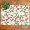 C&F Home Strawberry Patch & Plaid Placemats Set of 6, 14" x 20" - 4 of 4