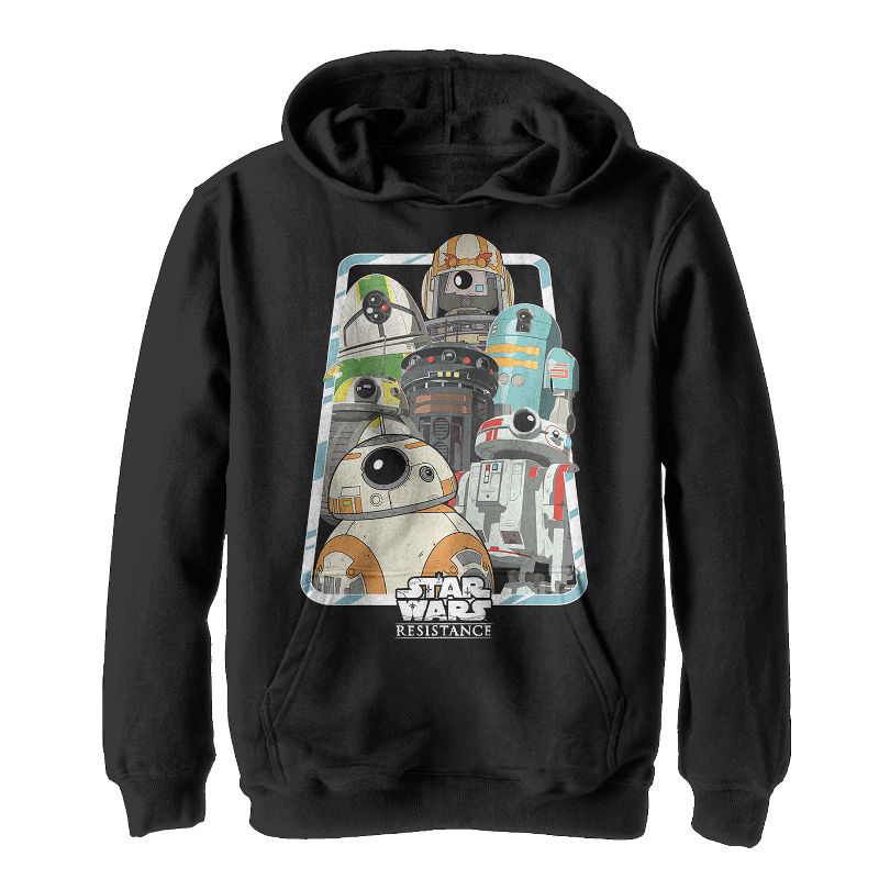 Boy's Star Wars Resistance Droid Frame Pull Over Hoodie, 1 of 4
