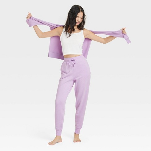 Women's Fleece Lounge Jogger Pants - Colsie™ - image 1 of 3