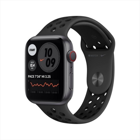 Apple Watch Nike Series 6 Gps Cellular 44mm Space Gray Aluminum Case With Anthracite Black Nike Sport Band Target