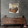 Notoriart Vintage Record Player Bar Cart Art For Men Framed - 2 of 4
