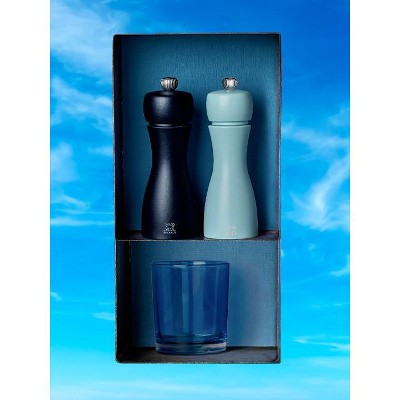Peugeot Tahiti Duo Air Blue Beech Wood Salt and Pepper Mills