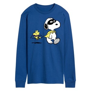 Men's - Peanuts - Costume Snoop Art Long Sleeve Graphic T-Shirt - 1 of 4