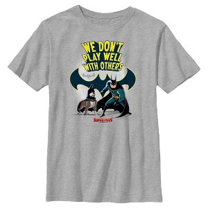 Boy's DC League of Super-Pets We Don’t Play Well With Others T-Shirt - 1 of 4