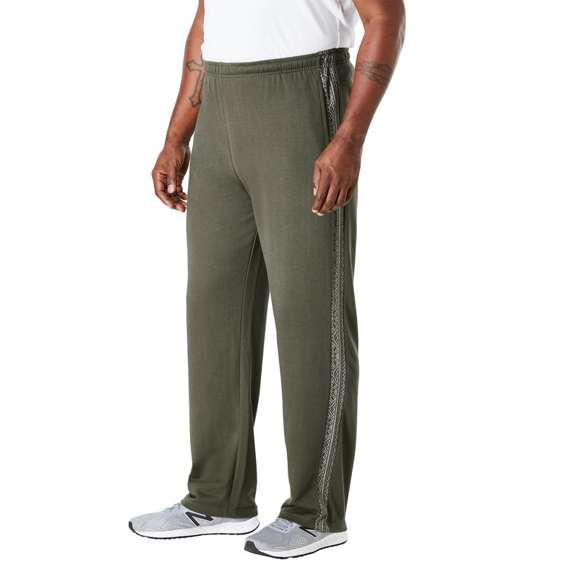 KingSize Men's Big & Tall French Terry Snow Lodge Sweatpants, 1 of 2