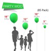 PartyWoo Balloons Clover Green Malachite 18 Inch 85 pcs - 2 of 4
