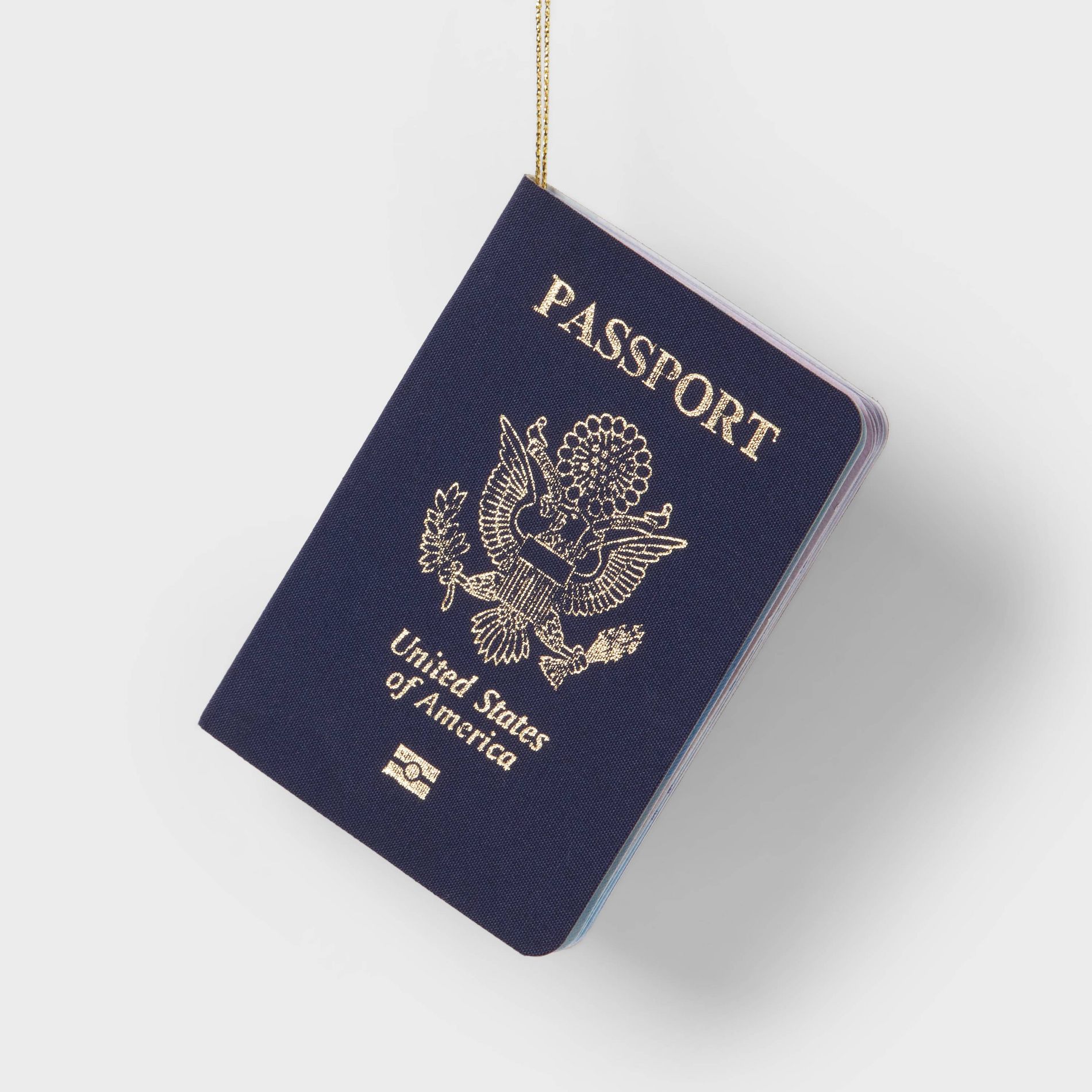 Passport Christmas Tree Ornament Navy - Wondershop™