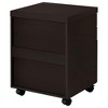 Kumasinova Contemporary File Cabinet with 5 Wheels,3-Drawer Printer Stand with Storage,Vertical Filing Cabinets for Office&Home,Cappuccino - 4 of 4