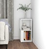CLIHOME 2-Tier Side End Table Corner Cabinets Bedside Sofa Table With Storage Shelves - 2 of 4