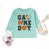 The Juniper Shop Basketball Game Day Coquette Toddler Long Sleeve Tee - 3 of 4