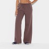 Women's Mid-Rise Wide Leg Sweatpants - Wild Fable™ - 2 of 3