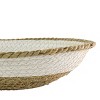 Woven White Decorative Bowl Seagrass & Rope - Foreside Home & Garden - 3 of 4