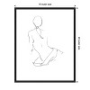 Amanti Art Gestural Contour II by Ethan Harper Canvas Wall Art Print Framed 16 x 20-in. - 4 of 4