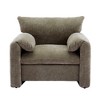Merax Modern Chenille Oversized Armchair with Wide Armrests - 3 of 4