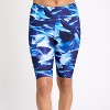 Calypsa Women's Chlorine Resistant High Waisted Long Bike Swim Shorts Plus Size - 4 of 4