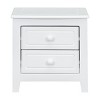 Mid Century Retro Bedside Table Nightstand with 2 Drawers, Pine and MDF, Easy Assembly, Compact Storage-The Pop Home - 4 of 4