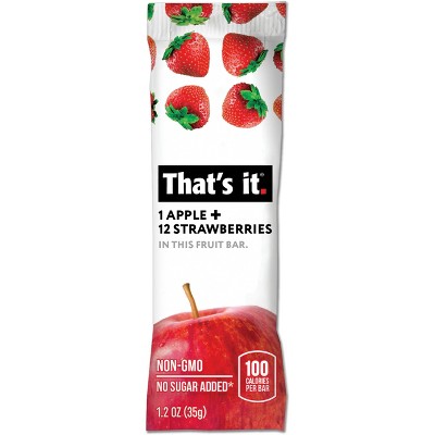 That's it. Apple and Strawberry Nutrition Bar - 1.2oz