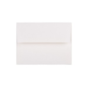 JAM Paper A2 Strathmore Invitation Envelopes 4.375 x 5.75 Bright White Linen 66670 - 1 of 2