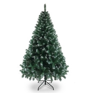 6FT Iron Leg White PVC 812 Branches Christmas Tree - 1 of 4