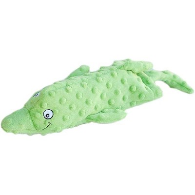 ZippyPaws Deluxe Water Bottle Crusherz - No Stuffing Plush Dog Toy (Dolphin)