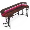Resenkos Computer Desk, Gaming Desk,75" Gaming Desk Computer Desk with LED Strip & Monitor Shelf,Black - 3 of 4