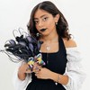 Disney Womens The Nightmare Before Christmas Sterling Silver and Cubic Zirconia Jack Skellington Dome Earrings - 3 of 4