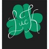 St Pats Luck Clover Crew Neck Long Sleeve Adult Tee - 2 of 2