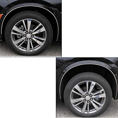 QAA is Compatible with 2020 Cadillac XT6 4 Piece Stainless Wheel Well Accent Trim, 0.281" Width, No Gasket WQ60210