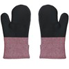 Home Mart Goods Red Heat Resistant Thick Soft Quilted Lining Kitchen Cotton & Neoprene Oven Glove Mitts - 4 of 4