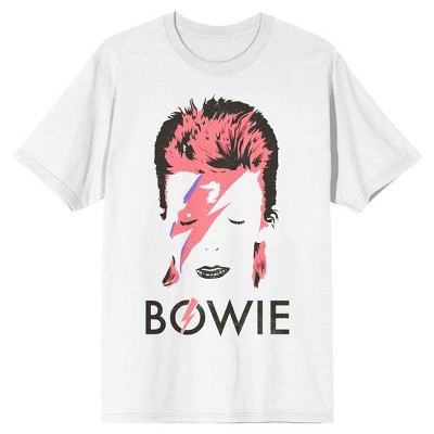 David Bowie Ziggy Stardust Portrait Art Men’s White T-shirt