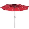 Sonkuki Patio 10FT LED Market Umbrellas With Solar Lights, Table Umbrella for Patio and Outdoor With Tilt Button for Deck and Pool - 2 of 4