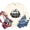 Simply Sage Market Pumpkin Season Sparkles Distressed Garment Dyed Long Sleeve - 3 of 4