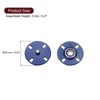 Unique Bargains Alloy Invisible Durable High Hardness Buckle Fasteners Press Studs Buttons 5 Pcs - 2 of 4